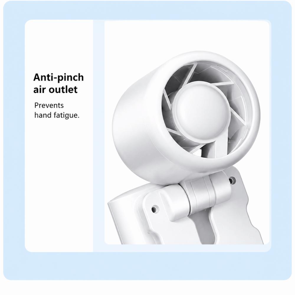 3 Speeds Rechargeable Clip On Fan Multi-Directional Handheld Fan New Hat Clip Fan  Outdoor Use