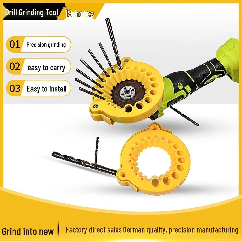 Yellow Double-Layer Drill Bit Grinding Stand (3.5-12.5) for Angle Grinders