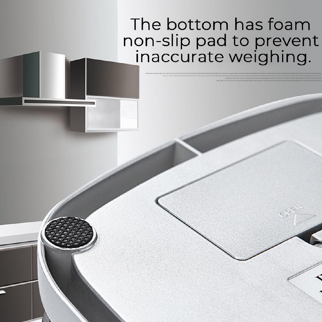 LCD Electronic Kitchen Scales Household Balance Cooking Measure Tool Stainless Steel Digital Weighing Food Scale 210 × 150 × 30mm