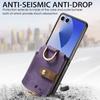 Fashion Zipper Ring Holder Cards Solt Wallet Leather Case for Samsung Galaxy Z Flip 8 7 6 5 4 3 Shockproof Portable Slim Cover