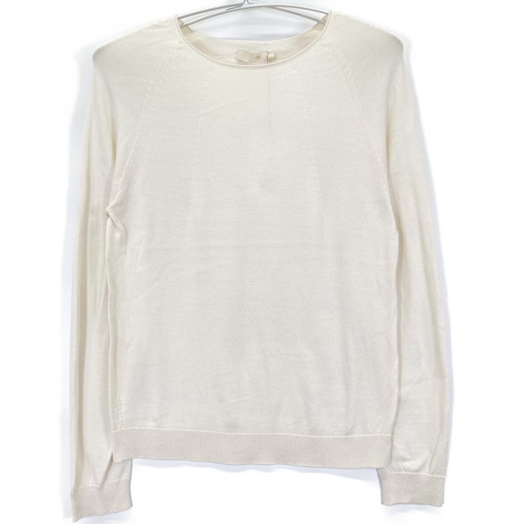 TOYOBOSHI AZUMI 13IT-MS0002 MAYUCA 100% Silk Knit Top Tops 2 IvoryUsed