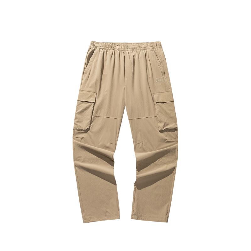 

Anta Comfortable Casual Simple Solid Color Loose Versatile Work Pants Men Bottoms Light-Beige 152528519-1 XL