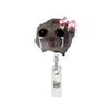 Funny Cat Expression Retractable Hospital Nurse Badge Holder Reel Cute Cartoon Meow Id Tag Work Card Holder Keychains