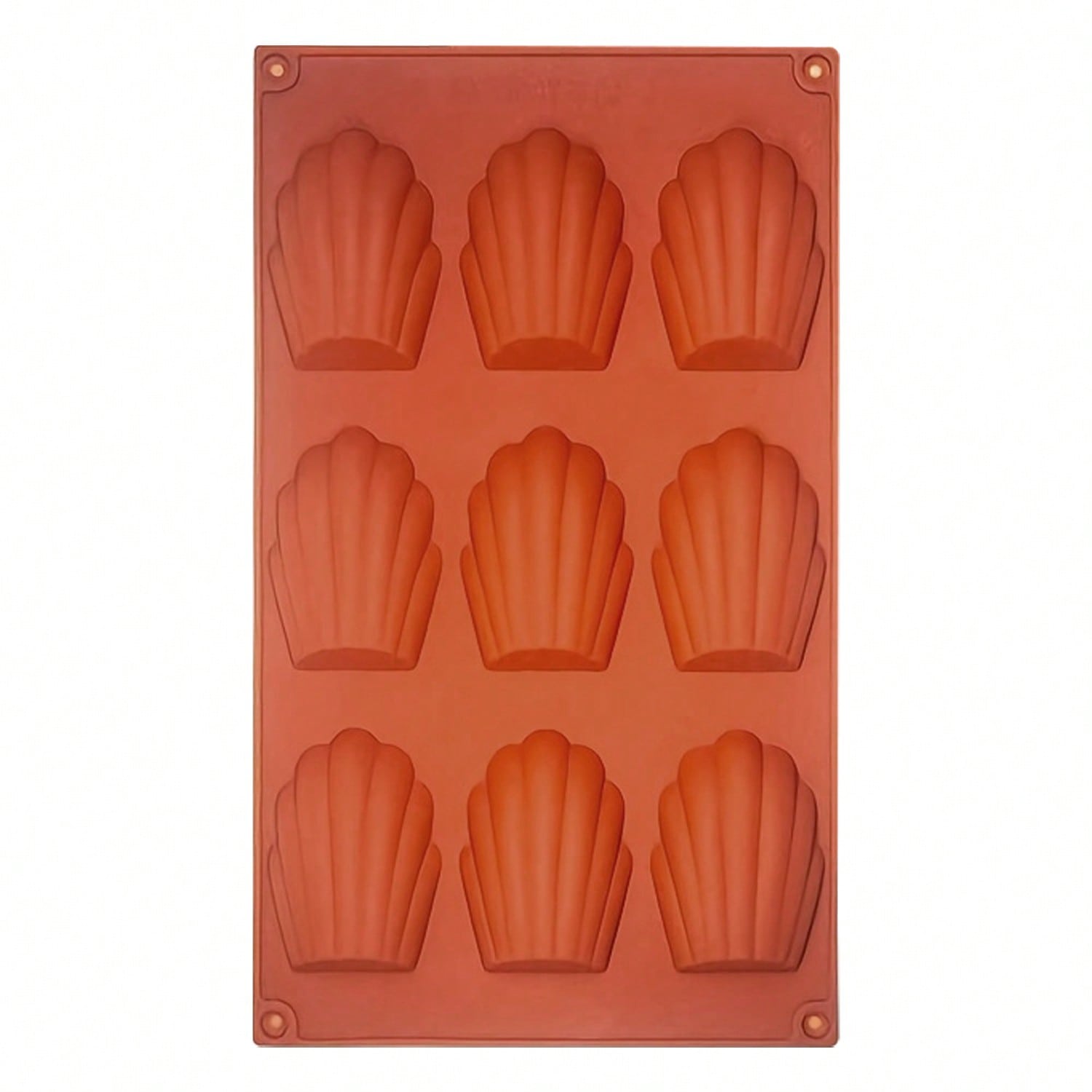 Meajore Madeleine Pan,2 Pcs Silicone Madeline Cookies Pan,9 Cavities Madeline Mold Nonstick Baking Pan for Make Madeleine Cookie
