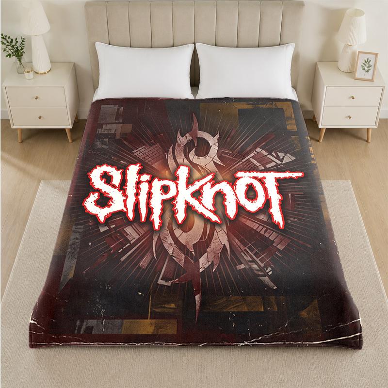 Coperta in Flanella con Stampa Slipknot Morbida Leggera Coperta Pluche per Letto Divano Uso Domestico