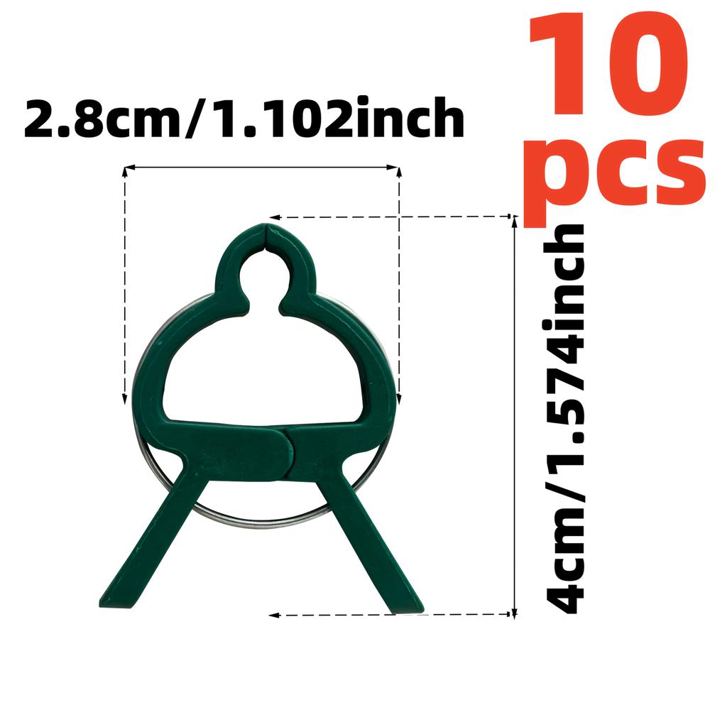 50/20/10pcs Adjustable Plant Clips - Reusable Garden Support For Flowers, Vines, Vegetables & Tomatoes - Durable Plastic