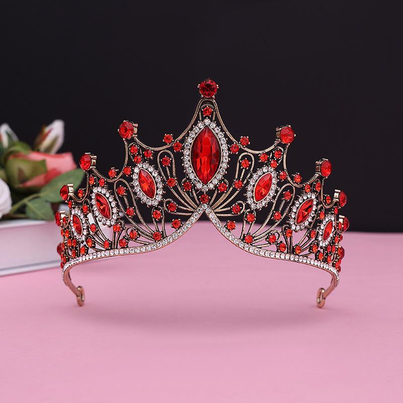 Bride's Crown Headband Wedding Korean Birthday Gift Adult Gift Crystal Crown Princess Dress Hair Accessory