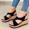 Large size women's shoes new wedge sandals international supply
