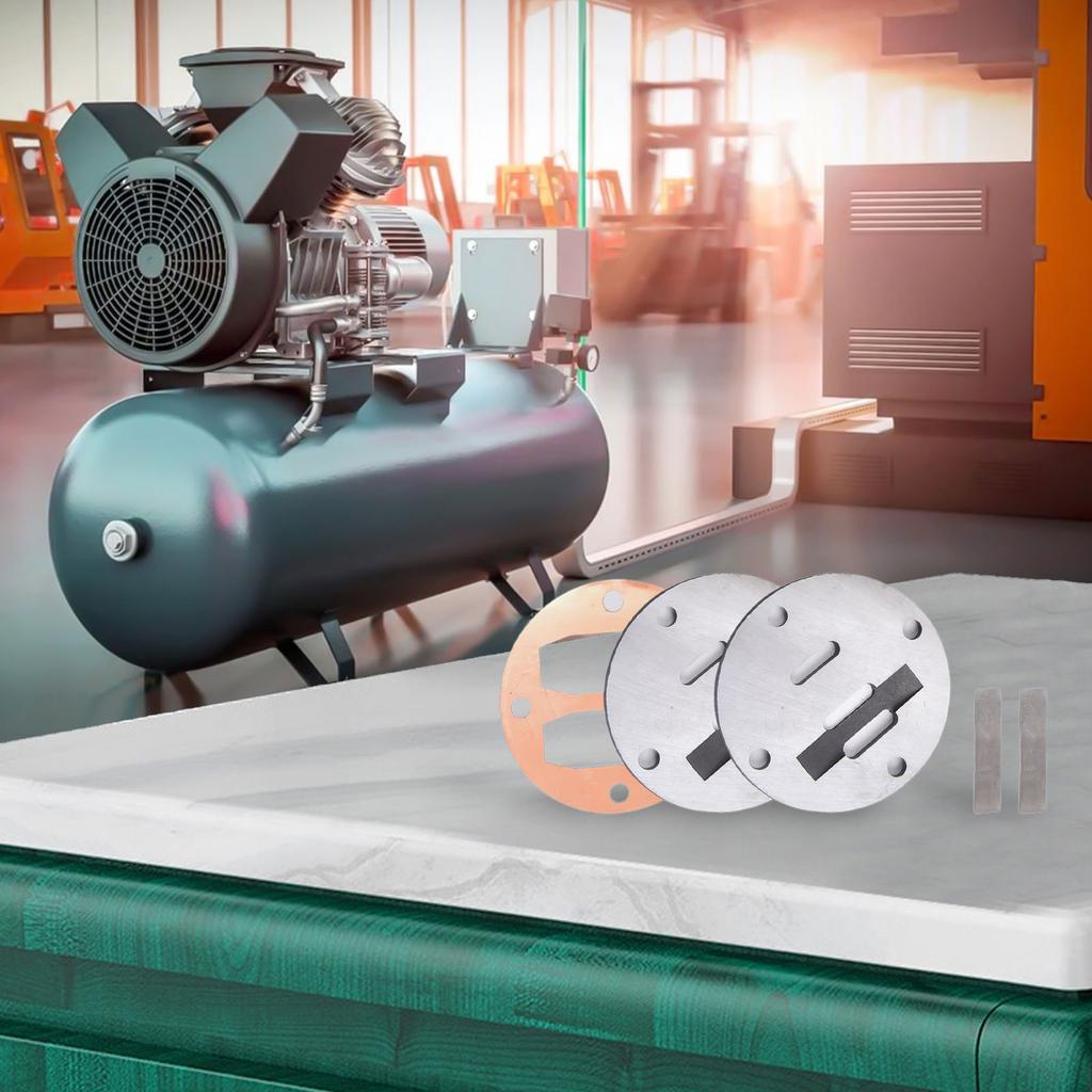 Valve Plate with Tape for Air Compressor Cylinder Head 46mm Hole to Hole Size Compatible with Air Pump Fittings