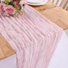 Wedding Birthday Party Decoration Semi-Sheer Gauze Runner Vintage Retro Cloth Multipurpose Bohemian Decoration