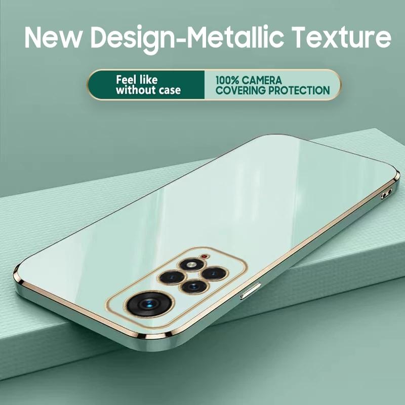 Husa de telefon placata lucios pentru Xiaomi Redmi Note 11 11S 10 10S 10C 10A 9S 9T 9C POCO X3 X4 Pro 11T 12Lite Husa de protectie din silicon
