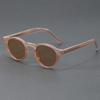 New Retro Round-Frame Sunglasses Fashionable Street Style Shades UV400 Unisex Outdoor Travel Anti-UV Sun Glasses