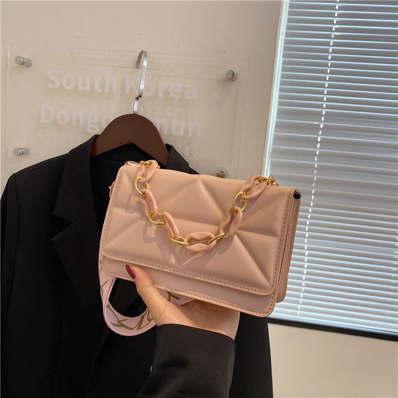 Niche bag women's small square bag summer new fashion simple shoulder bag casual trend messenger bag