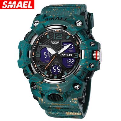 Men's Watches Military Outdoor Waterproof Sports Wrist Watch Date Multi Function LED Alarm Stopwatch, Digital Watches for Mens