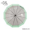 Ogawa Rain Long 12 Zero Nano Manual Safety 52339 Women's Umbrella, Umbrella, Ribs, 60cm, & Mint, Water-Repellent, Opening, Patchwork, Cover,