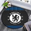 Chelsea Football Club Round Area Rug,Carpet Rug for Living Room Bedroom Sofa Playroom Decor,Non-slip Floor Mat
