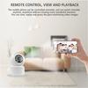 iCSee Dual-Light 360° PTZ HD WiFi Camera with Mobile Remote App, Day/Night Full-Color, 3MP
