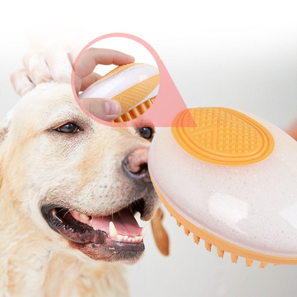 Silicone Dog Bath Brush Comb 2 In 1 Pet Shower Comb Pet Products Cat Massage Brush Kitten Cat