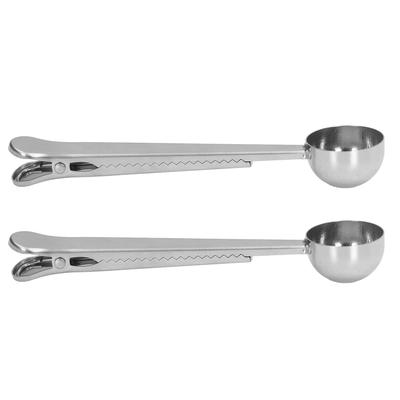 2PCS Kaffee Löffel Clip Matte Aussehen Feine Verarbeitung Klassische Moderne Food Grade Material Kaffee