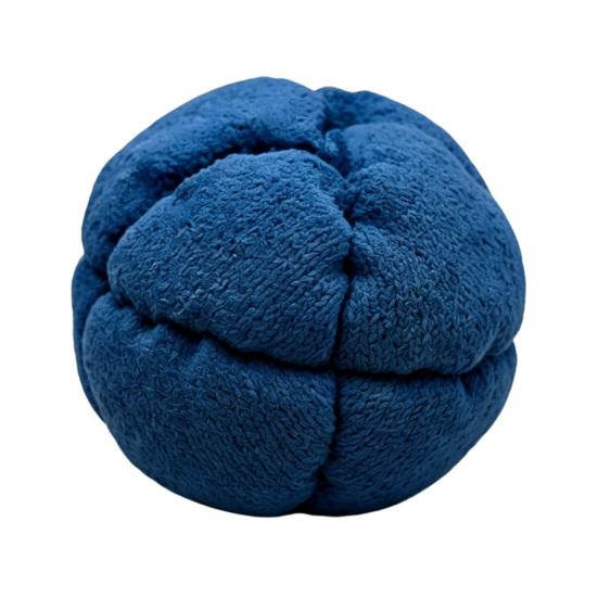 Handmade Crochet Hacky Footbag Soccer Colorful Juggling Balls for Kids Adults Soft Sandbag 6 cm синий