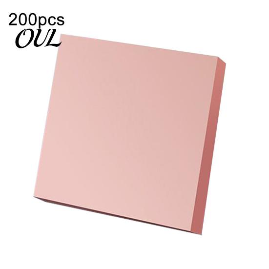 Solid Color Memo Notes Morandi Colored Notes, Smooth Writing Paper, Indexing And High-end Decorating Notebooks Adhesive Note, for Office School