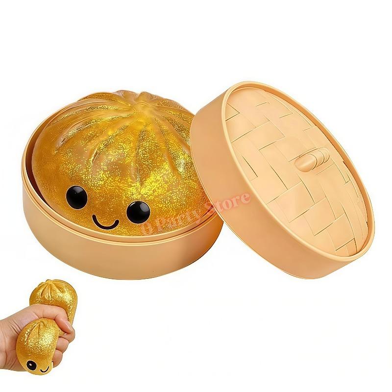 Colorful Dumpling Squishes Stress Balls Reusable Low Rebound Decompression Dough Ball Unique Home Decoration Gifts Party Favors