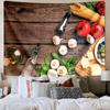 Spice Variety On Wooden Background Tapestry Room Decoration Wall Hanging for Living Room Bedroom, dormitory, Birthday and Christmas gifts