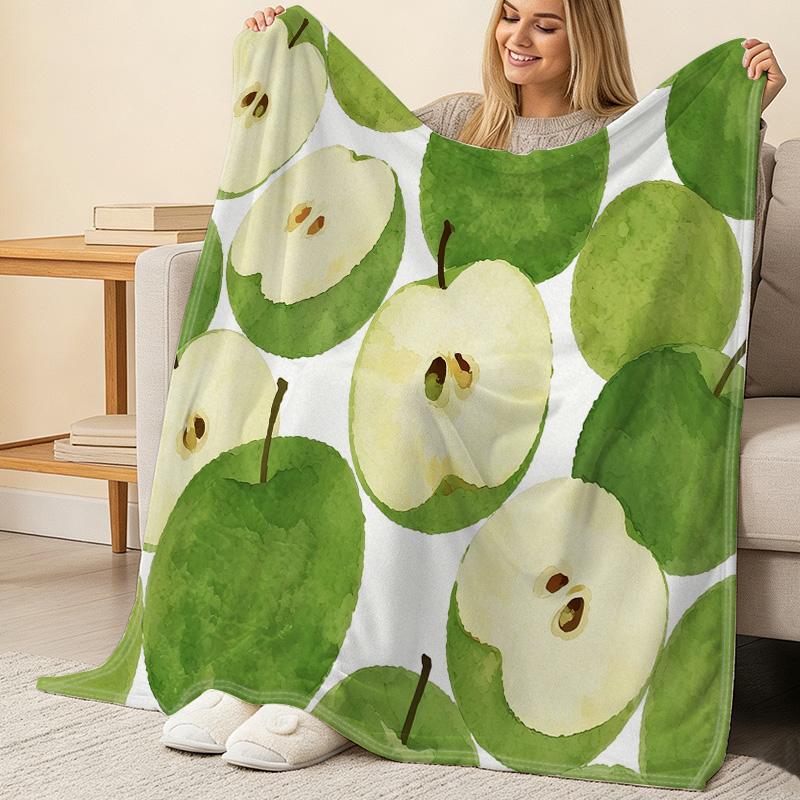 Plush Flannel Throw Blanket,Soft, Skin-friendly, Machine Washable, Warm, Perfect for Home, Office, Christmas & Halloween Decor