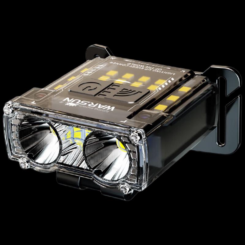 WARSUN G7 Rechargeable LED Headlamp & Clip Light