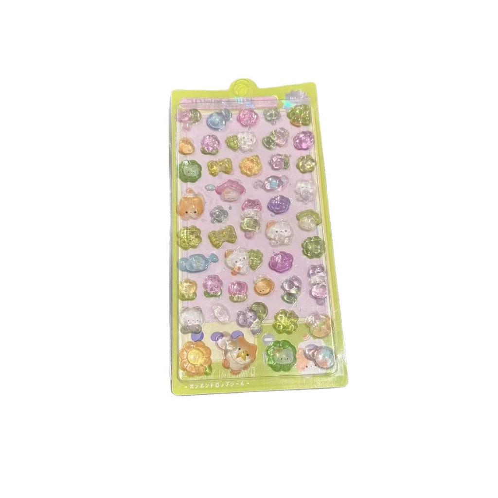 Leuchtende 3D-Cartoon-Aufkleber der zweiten Generation mit Prägung: Süße Belohnungen