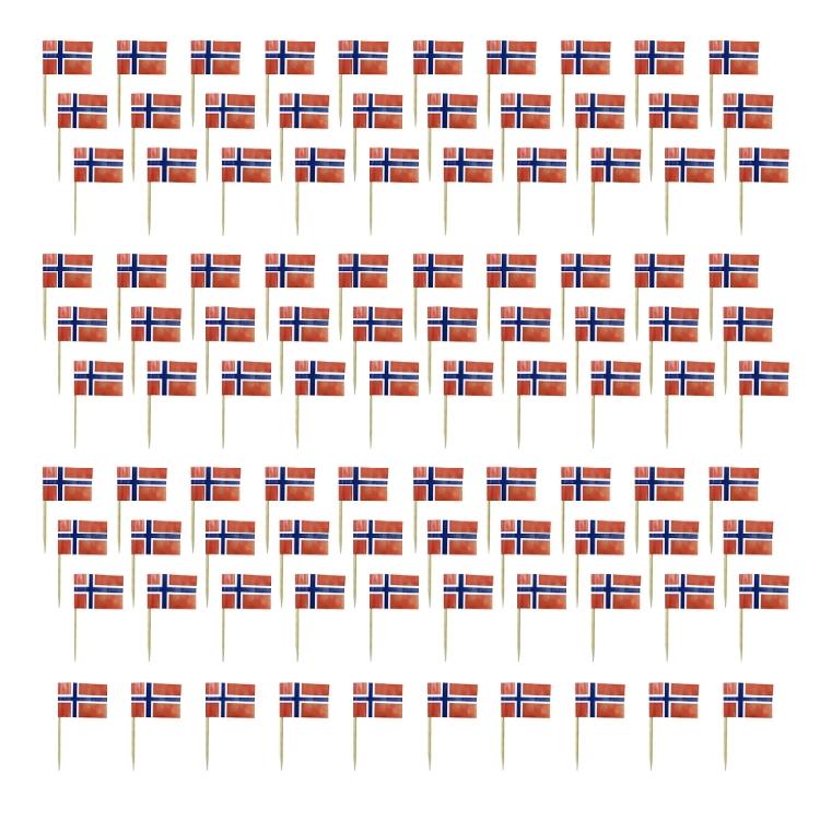 100Pcs National Flag Toothpick Cakes Picks Cupcake Top Decoration For Sweets Desserts Display And Festival Celebration