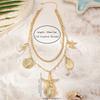 Exaggerated Hippocampus Starfish Shell Pendant Choker Necklace For Women Girls Vacation  Necklace Jewelry Accessories