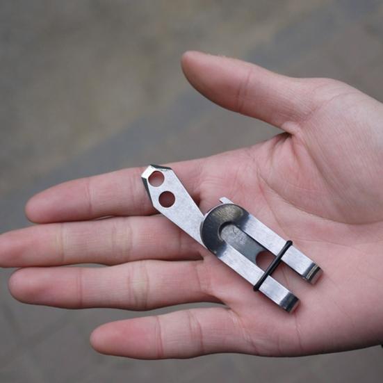 Pengeklemme multifunksjon mini rustfritt stål smal lommebok Minimalistisk karabinkroker
