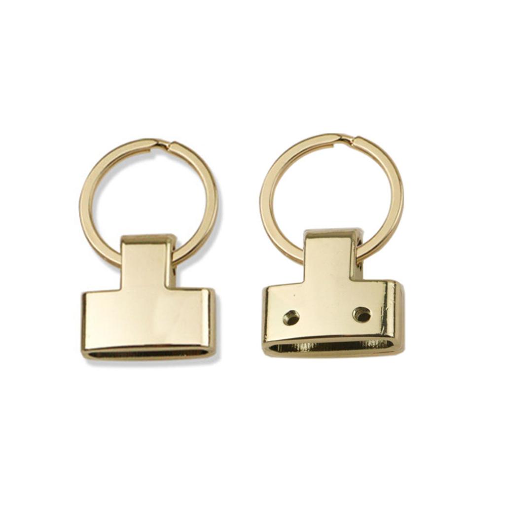 2pcs Metal O Ring Keychain Buckle Spring Hook, Bag Handbag Decor Connection Clasp DIY Hardware Accessories