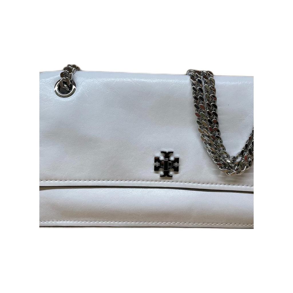 Tory Burch Kira Logo Leather Shoulder Bag Women shoulder bag White 167058-100