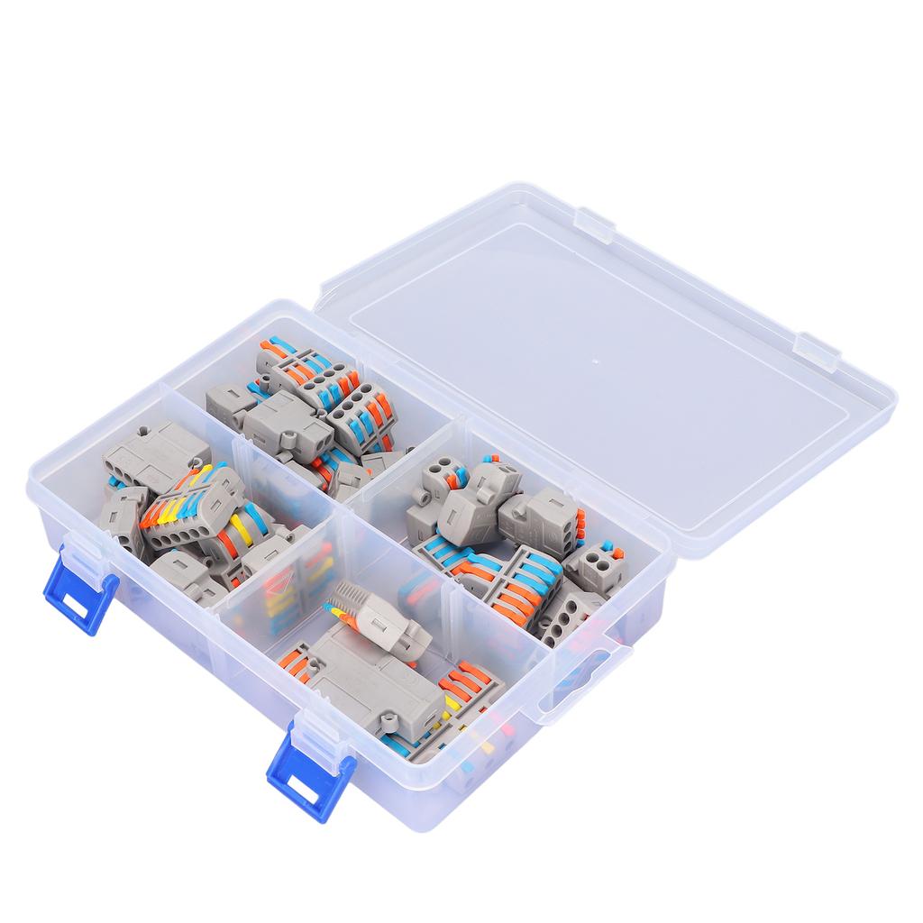 30Pcs Wire Conductor Connector Lever Splicing Terminal DF‑42 DF‑62 DF‑63 DF‑93 Set Kit