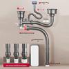 Kitchen Sink Drain Pipe Kit for Single Basins