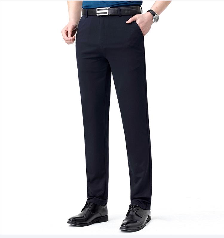 2025 Autumn Men's Corduroy Business Casual Mid-Rise Straight-Leg Pants