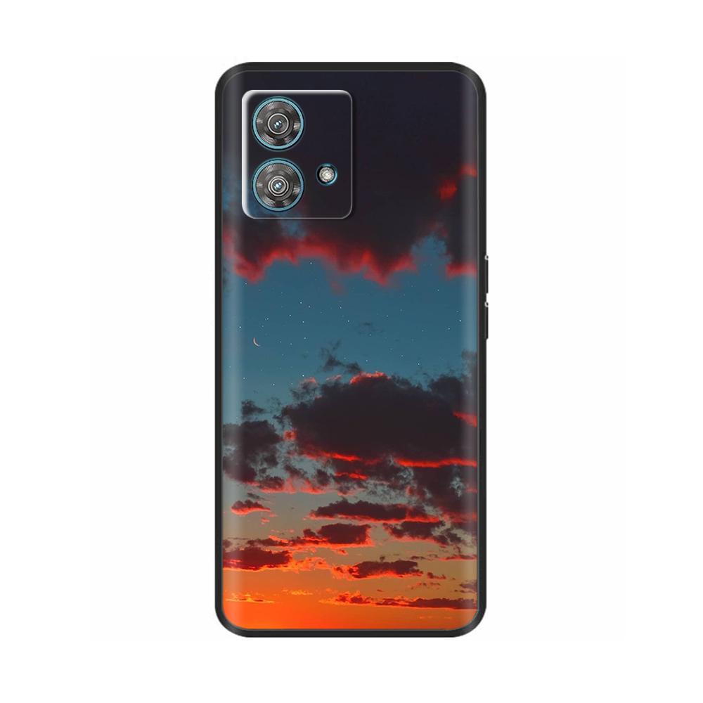 For Motorola Moto Edge 40 Neo Case Soft Silicone Flower Phone Back Cover For Motorola Edge 40 5G Cases Edge40 Neo Coque Fundas