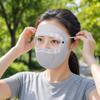 Ice Silk Full Face UV Protections Mask With Goggles UPF50+ For Outdoor Activities