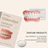 Oralhoe Silicone Denture Set with Beautiful Teeth, Comfortable Smile Material, Denture Care Set