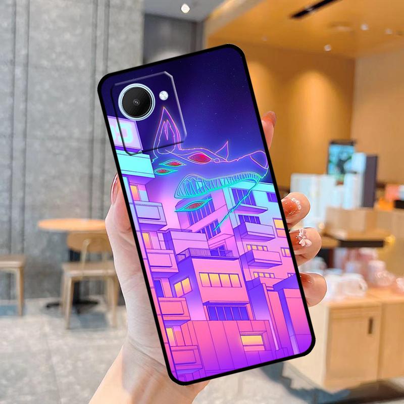 

Пастельный чехол Japan Kyoto City для Realme C55 C33 C31 C35 C30 C11 C15 C25s C21Y GT Neo 5 3T 2T 8 9 10 11 Pro Plus Realme C55