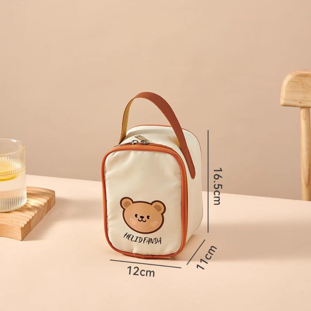 

Cute Portable Insulated Lunch Bag Large Capacity Cute Bear Thermal Food Container Bag Waterproof Cooler Bag for Students Adult
