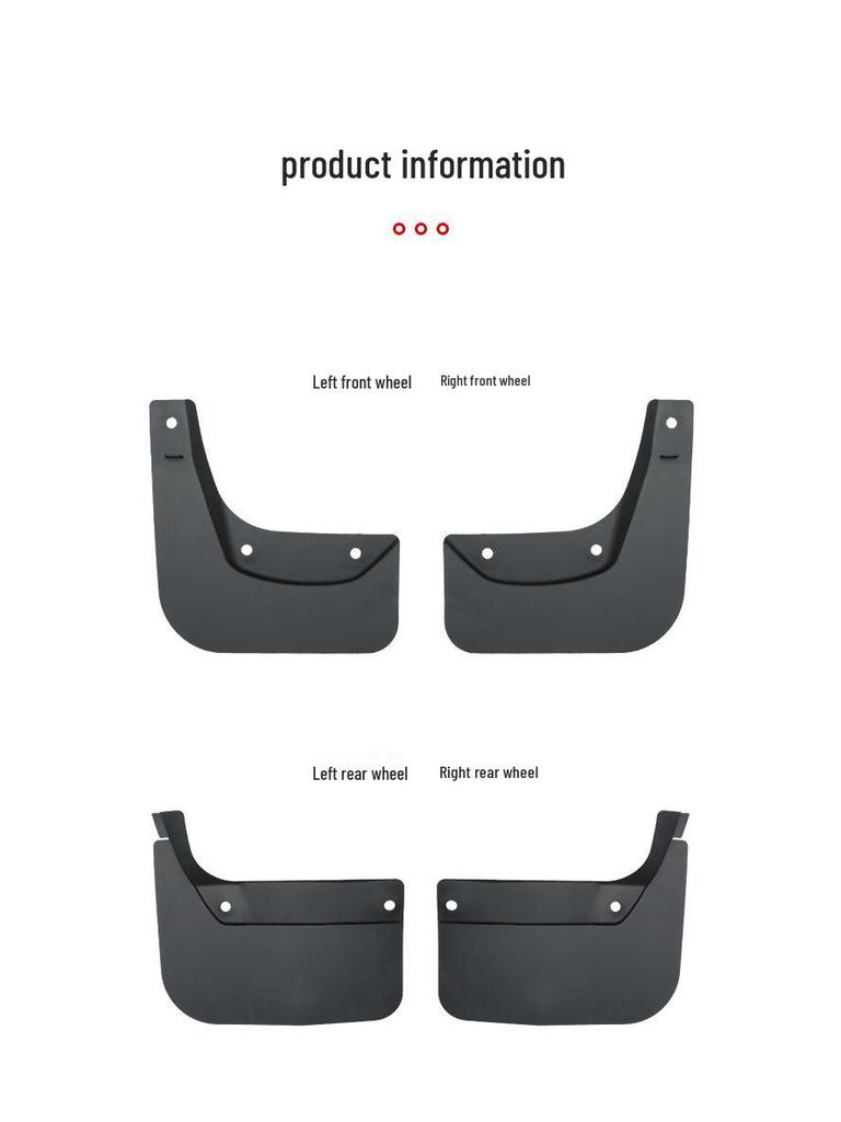Tesla Model 3 Refresh Mudguards: Front & Rear Tire Protection