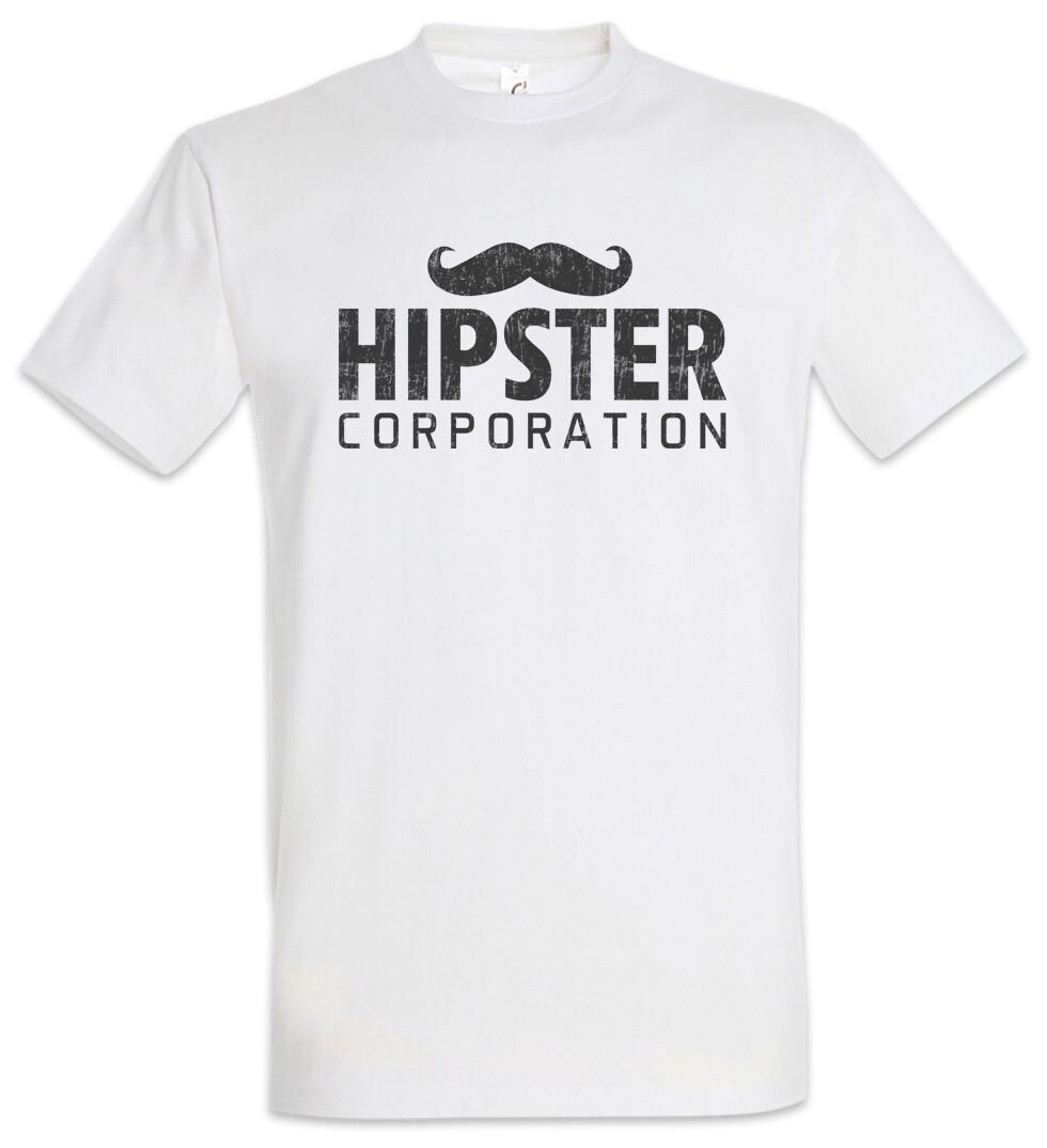 

Hipster Corporation T Shirt Mens Womens Tees Top Hip Mustache Mainstream Scene Beard Indie Punk 3XL
