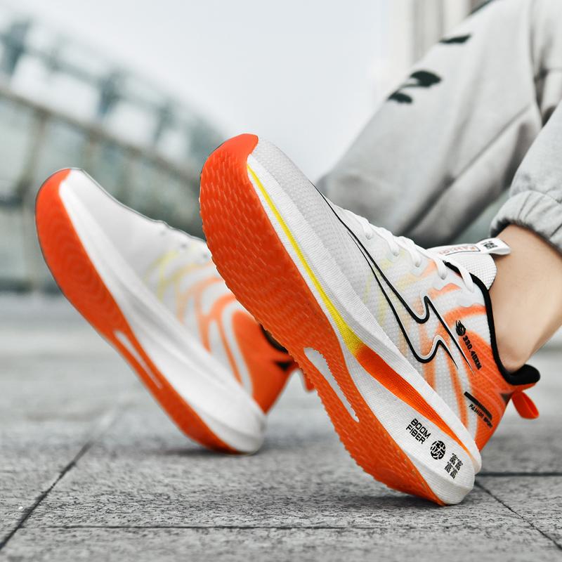 Men's High Quality Casual Sneakers Four Season New Light Breathable Outdoor Speed Running Shoes Carbon Plate Racing Sports Shoes