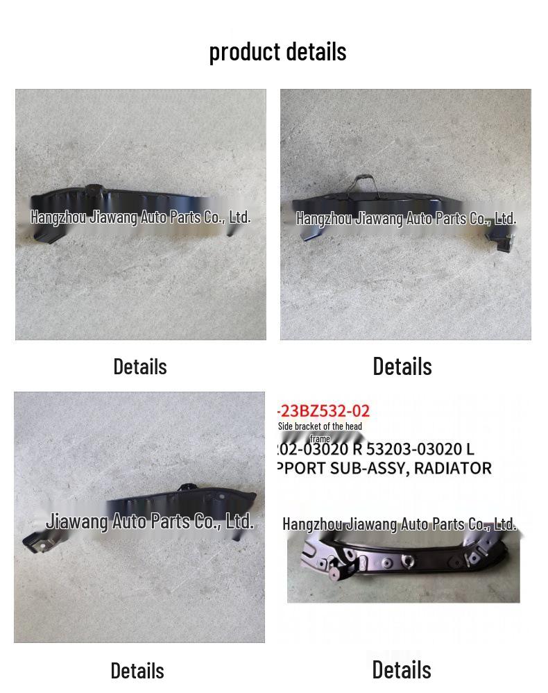 Fits Toyota 2023 BZ3 Radiator Support Side Bracket 53202-03020R/53203-03020L