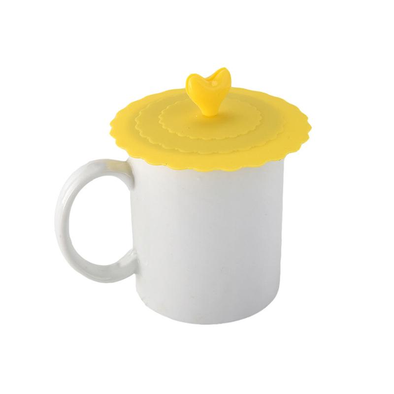 Good Lid Cap Silicone Soft Fruit Fashion Glass Cup Cover Coffee Mug Cute Suction Seal Bowknot 1pc New Strawberry Cup Cover
