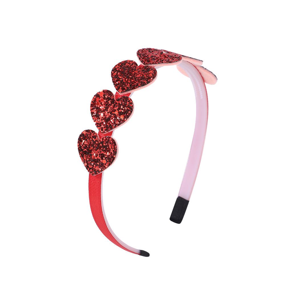 Children'S Candy Color Love Green Onion Powder Headband Cute Princess Gradual Change Rainbow Color Headband Hair Accessories 2544