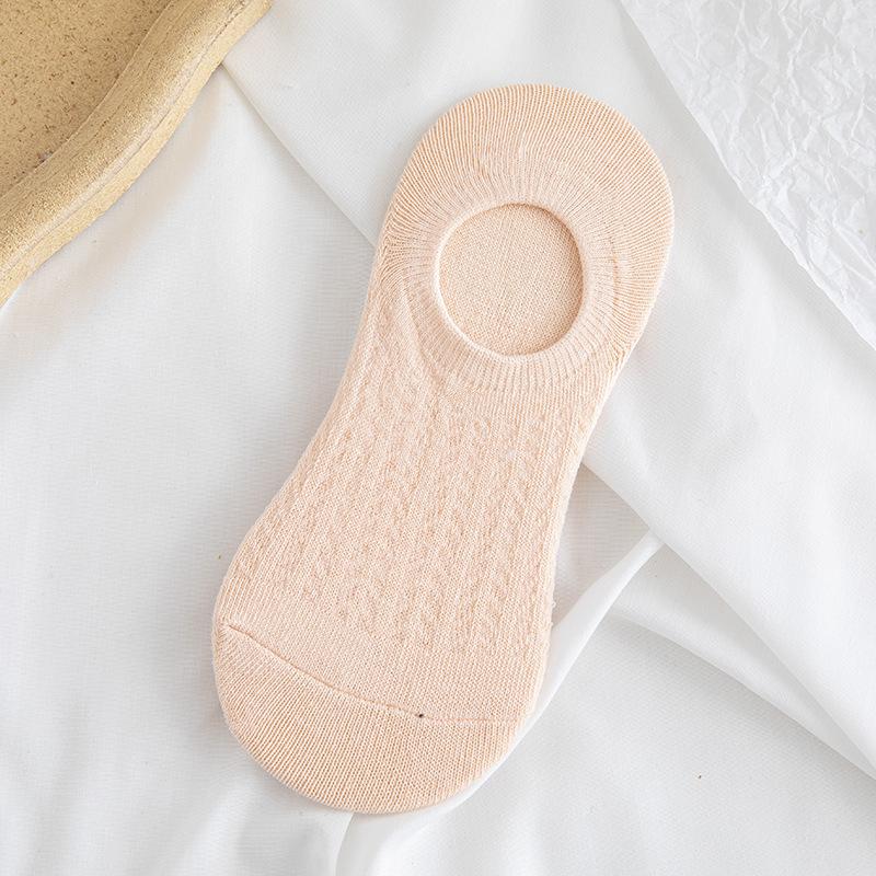 

Женские летние тонкие дышащие влагоотводящие туфли с мелким вырезом, нескользящие, не спадающие, с невидимыми носками 1 pair